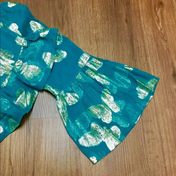 Juicy Couture Gold Metallic Butterfly Mini Dress - Picture 6 of 8